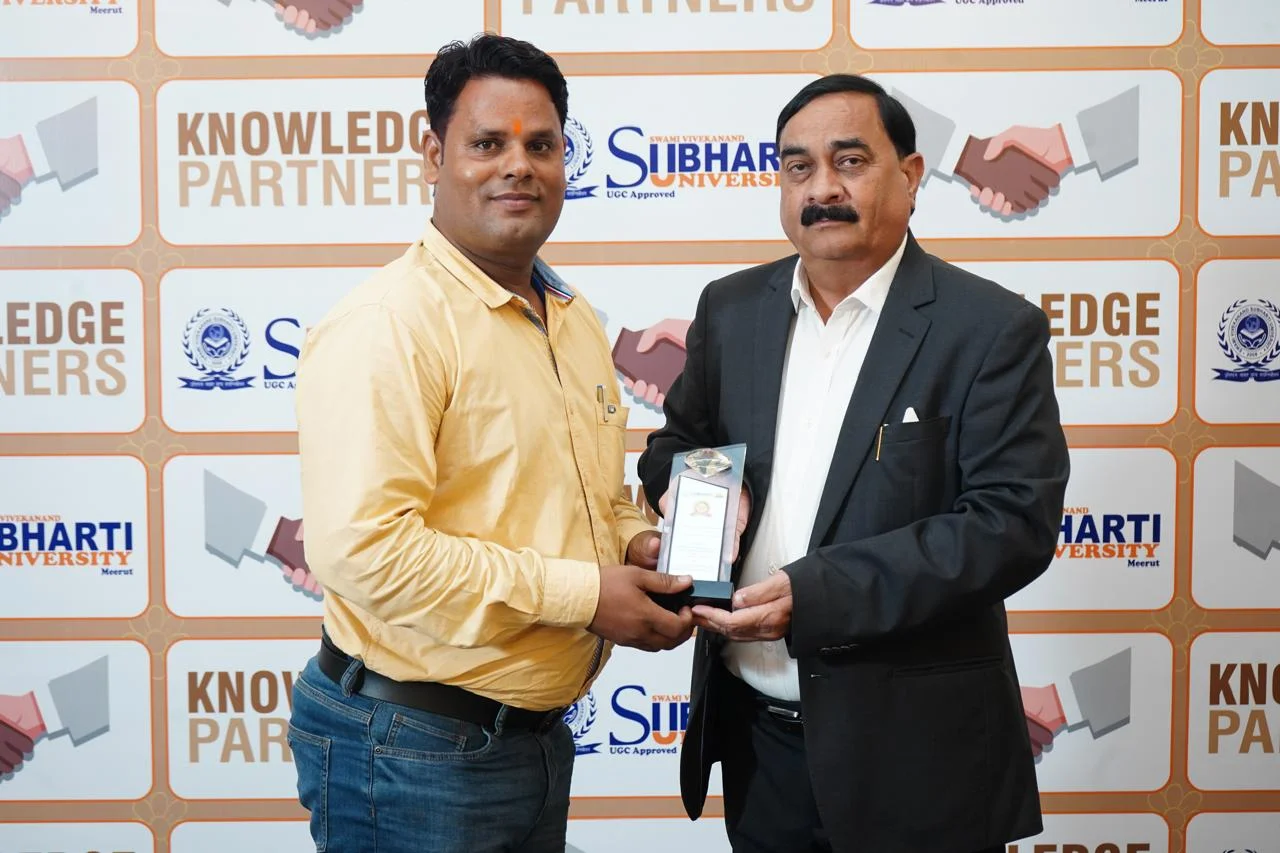 Best Achievement Award SVSU Meerut